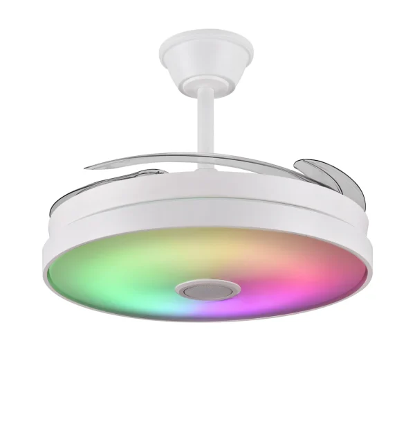 Ventilador retráctil P&B Althea L blanco RGB 50-108 cm