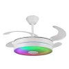 Ventilador retráctil P&B Althea S blanco LED 40-92 cm