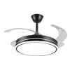 Ventilador retráctil P&B Ambra L negro LED 50-108 cm