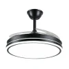 Ventilador retráctil P&B Ambra L negro LED 50-108 cm
