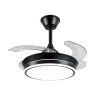 Ventilador retráctil P&B Ambra S negro LED 40-92 cm