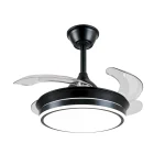 Ventilador retráctil P&B Ambra S negro LED 40-92 cm