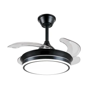 Ventilador retráctil P&B Ambra S negro LED 40-92 cm