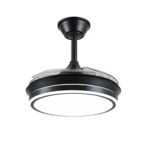 Ventilador retráctil P&B Ambra S negro LED 40-92 cm