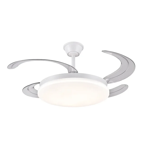Ventilador retráctil P&B Chloe L blanco LED 50-108 cm