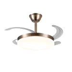 Ventilador retráctil P&B Chloe S cuero LED 40-92 cm