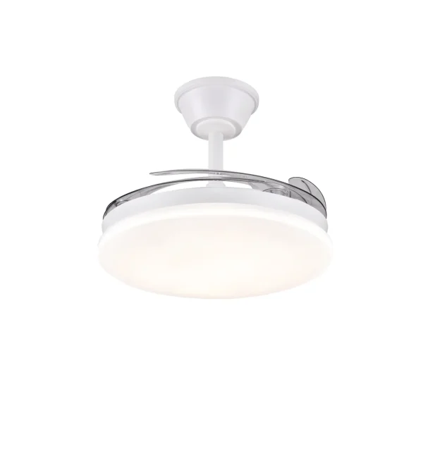 Ventilador retráctil P&B Chloe S blanco LED 40-92 cm