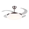 Ventilador retráctil P&B Chloe XL níquel LED 50-122 cm