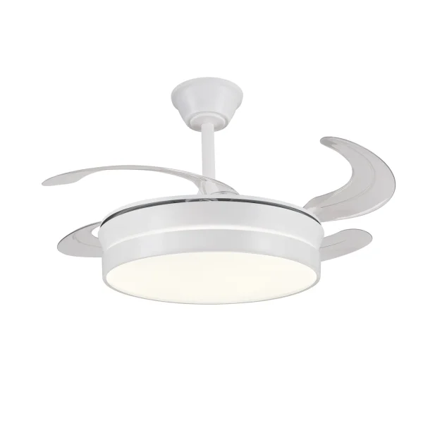 Ventilador retráctil P&B Fiona S blanco LED 40-92 cm