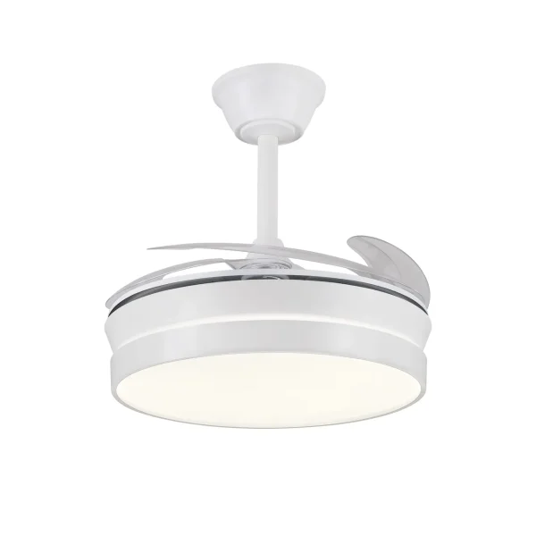 Ventilador retráctil P&B Fiona S blanco LED 40-92 cm