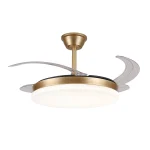 Ventilador retráctil P&B Isabella L champan LED 50-108 cm