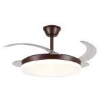 Ventilador retráctil P&B Isabella L marrón LED 50-108 cm