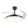 Ventilador retráctil P&B Isabella L negro LED 50-108 cm