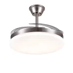 Ventilador retráctil P&B Isabella L níquel LED 50-108 cm