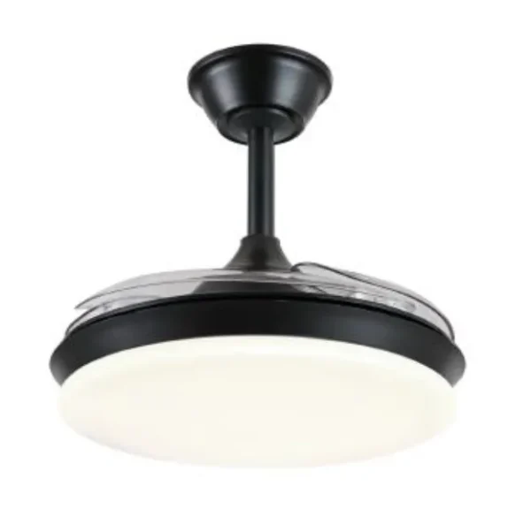 Ventilador retráctil P&B Isabella S negro LED 40-92 cm
