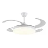 Ventilador retráctil P&B Isabella XL blanco LED 50-122 cm