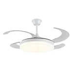 Ventilador retráctil P&B Isabella XL blanco LED 50-122 cm