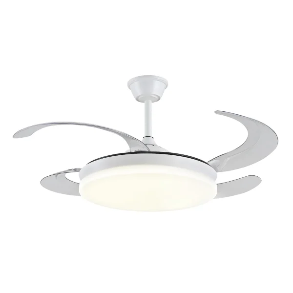 Ventilador retráctil P&B Isabella XL blanco LED 50-122 cm