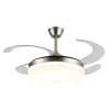 Ventilador retráctil P&B Isabella XL níquel LED 50-122 cm