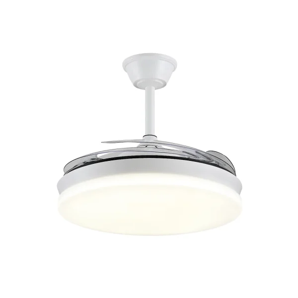 Ventilador retráctil P&B Isabella XL blanco LED 50-122 cm