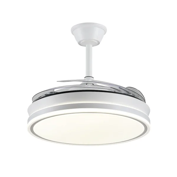 Ventilador retráctil P&B Ambra XL blanco LED 50-122 cm