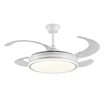Ventilador retráctil P&B Ambra XL blanco LED 50-122 cm