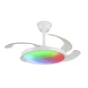 Ventilador retráctil P&B Melody S blanco RGB 41-92 cm