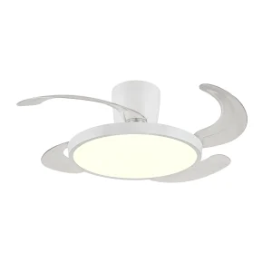 Ventilador retráctil P&B Melody S blanco LED 41-92 cm