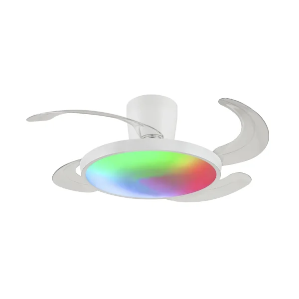Ventilador retráctil P&B Melody S Base blanco RGB 41-92 cm