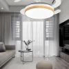 Ventilador retráctil P&B Mina L blanco madera LED 40-92 cm