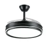 Ventilador retráctil P&B Selina L negro LED 50-108 cm