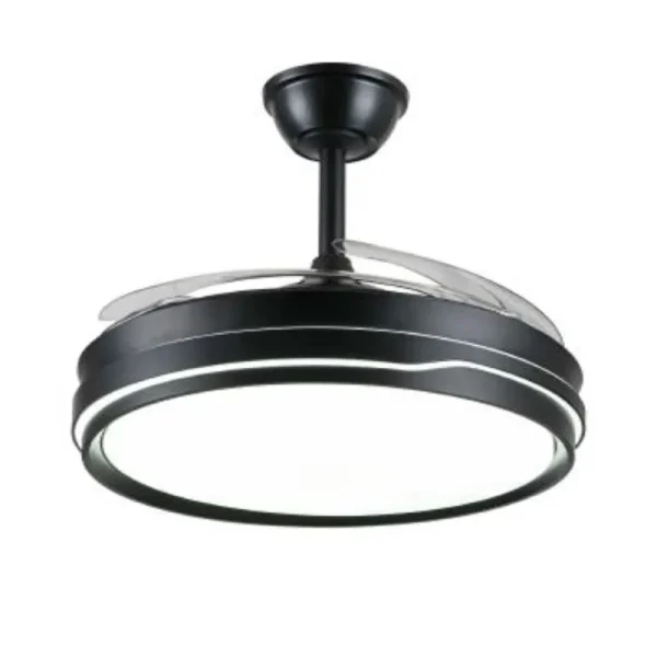 Ventilador retráctil P&B Selina L negro LED 50-108 cm