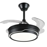Ventilador retráctil P&B Selina S negro LED 40-92 cm
