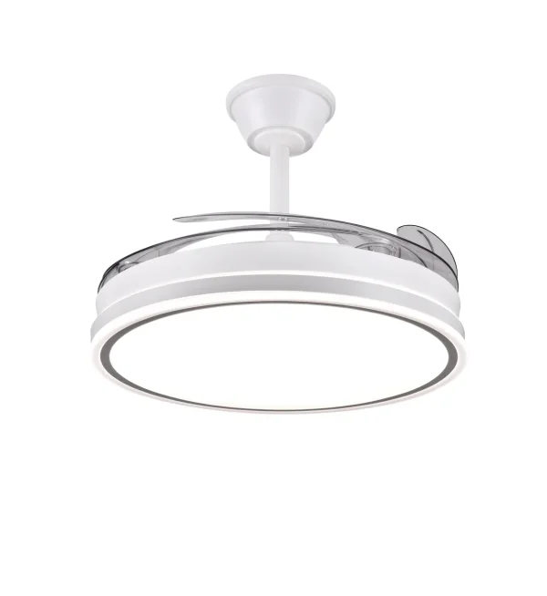 Ventilador retráctil P&B Stella L blanco LED 50-108 cm