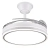 Ventilador retráctil P&B Stella S blanco LED 40-92 cm