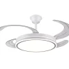 Ventilador retráctil P&B Stella XL blanco LED 50-122 cm