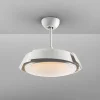 Ventilador retráctil schuller Enzo blanco luz LED 53-106 cm