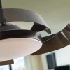 Ventilador retráctil schuller Enzo negro LED 53-106 cm