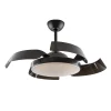 Ventilador retráctil schuller Enzo negro luz LED 53-106 cm