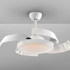 Ventilador retráctil schuller Enzo blanco luz LED 53-106 cm