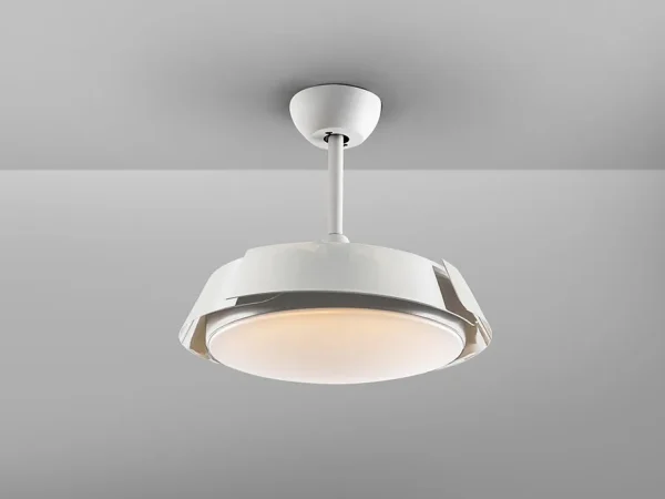 Ventilador retráctil schuller Enzo blanco LED 53-106 cm