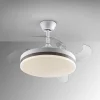 Ventilador retráctil schuller Vento blanco bronce LED 50-100 cm