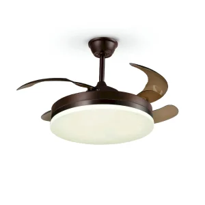 Ventilador retráctil schuller Vento marrón LED 50-100 cm