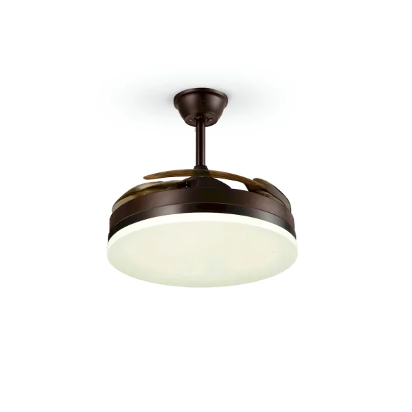 Ventilador retráctil schuller Vento marrón LED 50-100 cm