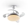 Ventilador schuller Vento Mini blanco bronce LED 40-90 cm