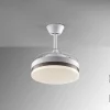 Ventilador schuller Vento Mini blanco bronce LED 40-90 cm