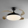 Ventilador retráctil schuller Venturi negro luz LED 50-106 cm