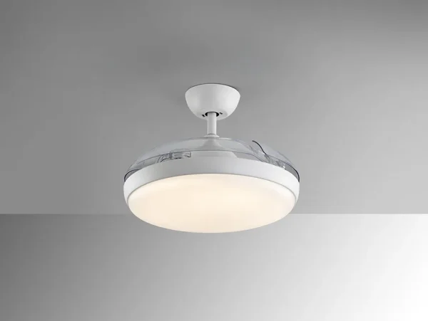 Ventilador retráctil schuller Venturi blanco LED 50-106 cm