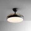 Ventilador retráctil schuller Venturi negro luz LED 50-106 cm