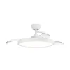Ventilador retractil Sulion Bombay M blanco LED 50-106 cm